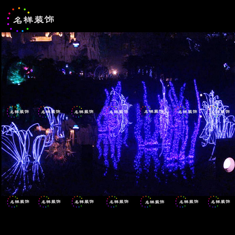 Famous sample beauty Chen Underwater world lamp modeling Coral Sea LED modeling Christmas Lighting modeling Light Festival customization