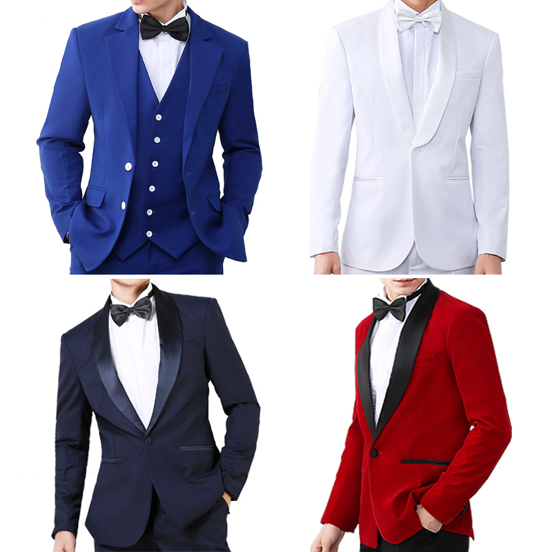 New men's suit suit suit groom wedding dress Best man stage suit Work clothes fashion slim Korean version