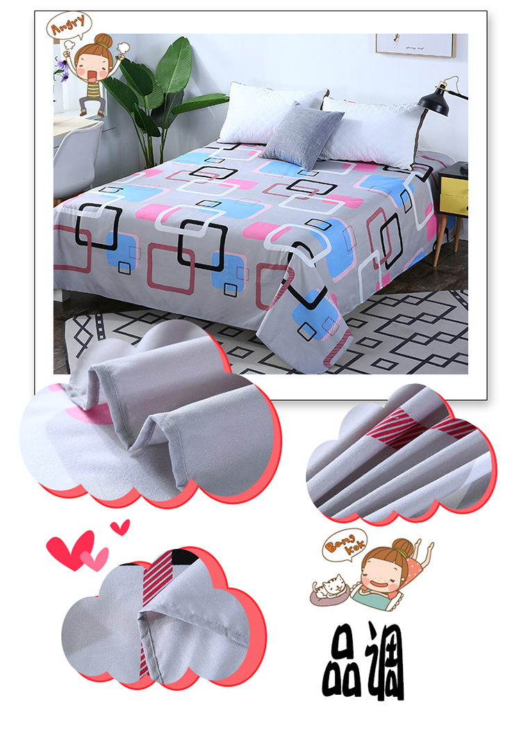 Ưu đãi đặc biệt ga trải giường đơn cho sinh viên ký túc xá giường ngủ 1,8 m Giường đôi giường đơn Giường đơn 1,5m1,6 2,3 m ga giuong dep