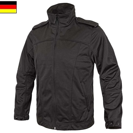 German Wehrmacht Bw Land Force Version Original Spring and Autumn Stand-Collar Black Technical Composite Windproof Breathable Softshell Jacket German Wehrmacht Bw Land Force Version Original Spring and Autumn Stand-Collar Black Technical Composite Windproof Breathable Softshell Jacket