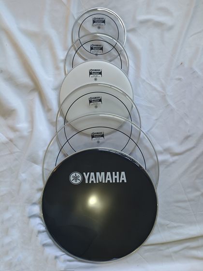 Yamaha 더블 레이어 투명 오일 드럼 헤드 10/12/13/14/16/22 인치 드럼 스네어 드럼 하단 드럼 헤드