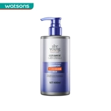 Watsons, керамид, восстанавливающий шампунь, придает объем, 400 мл, контроль жирного блеска
