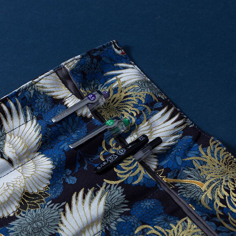 Day Ensemble Retro China Wind Bronzing Gold Canvas Art Pen Curtain for boys and girls Jane about large capacity High Junior High Junior High Junior High Junior High Junior High Junior High Junior High Junior High Junior High Junior High Junior High School Students