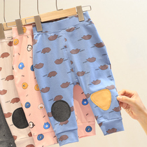 Autumn baby big pp pants baby wear baby pants baby butts cotton casual single pants big crotch