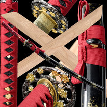 Japanese samurai blade Wooden Ikedao wooden blade Wooden with sheath Practice Toyo samurai blade cos props do not open the blade