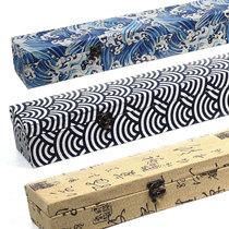 Sword brocade box Sword box Gift box Protection and anti-fall luxury brocade box Gift box Fish scale brocade box Ancient style antique