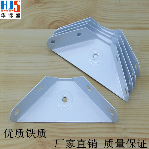 Three-sided fixed angle iron hanging angle corner hanging cabinet triangle support hanging cabinet corner code spray white paint overall cabinet hanging code Triangle hanging code