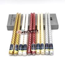 12 inch European long pole candle Wedding wedding Western romantic collocation candlestick with a high 30cm extended thread candle