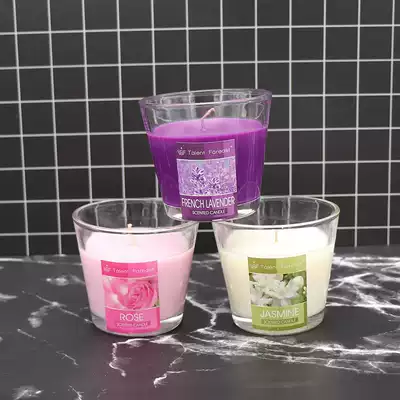 Aroma Candles Glass Candles Fragrance Candles Romantic Glasses Candles Aroma Candles Aromatherapy Cup Wax