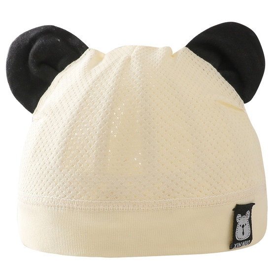 婴儿胎帽夏季薄款纯棉新生幼儿0男女宝宝3月凉帽初生护卤帽子超萌