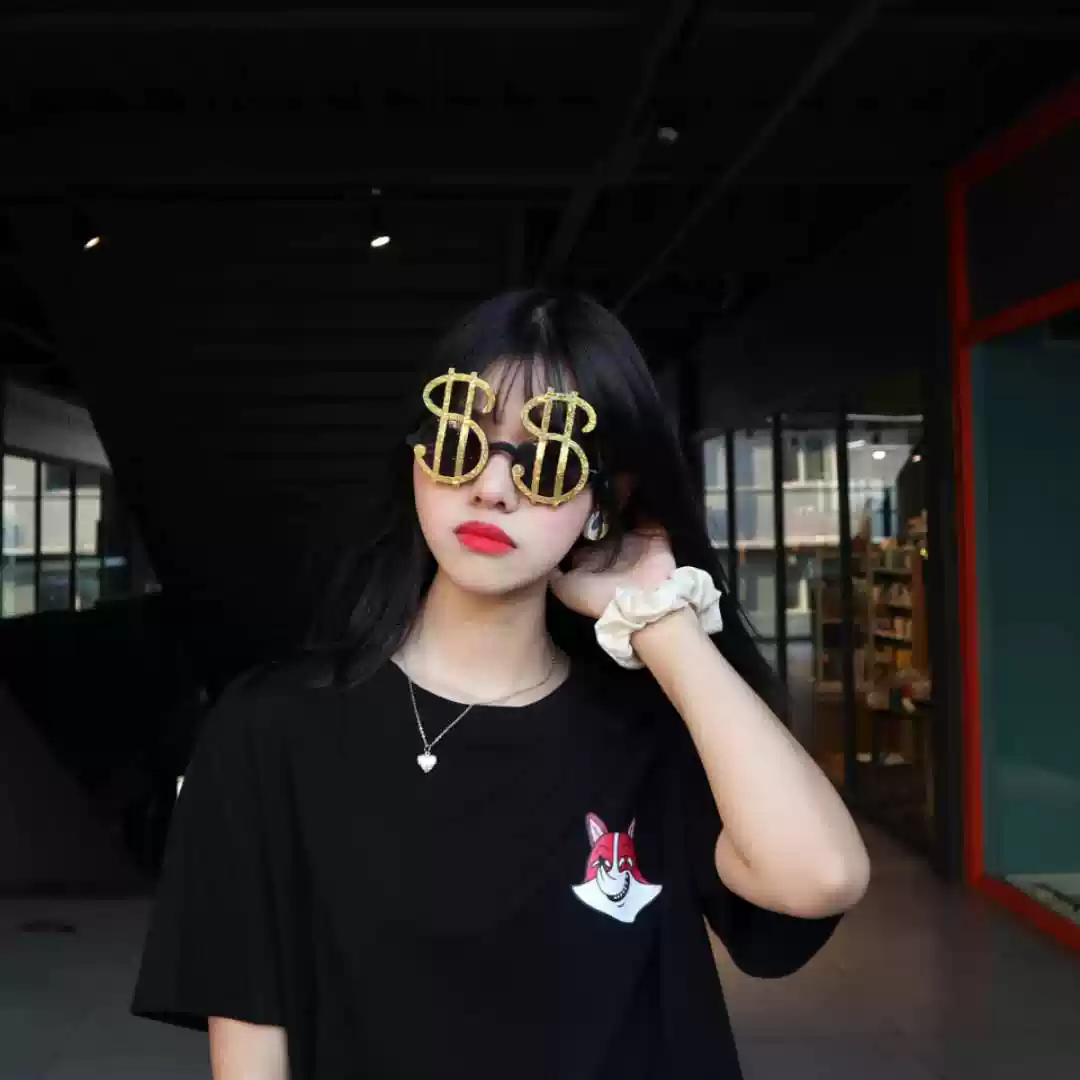 美金美元符號眼鏡抖音網紅搞怪個性太陽眼鏡酒吧派對年會