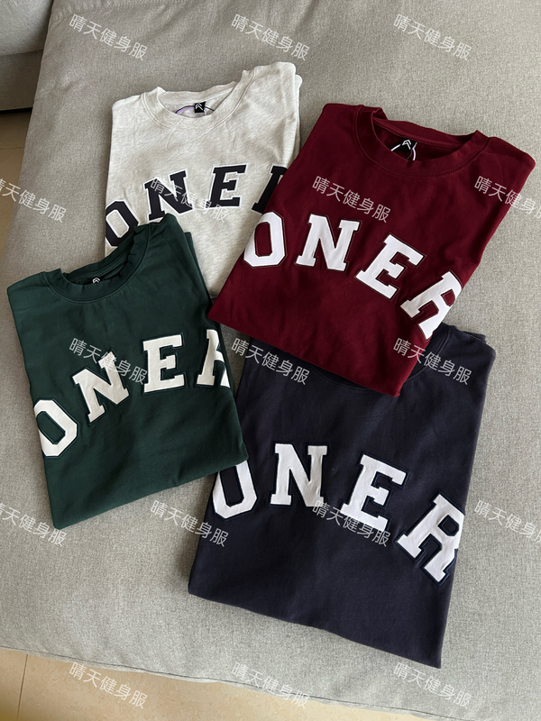Oneractive Classic Letter Logo Loose Fit Fitness and Casual T-Shirt