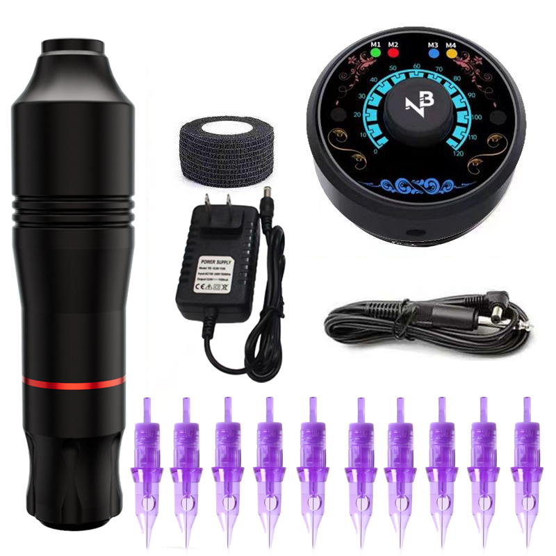 Tattoo Kit for Microblading, Particle Current Meter Tool, Lip Tattoo, European Lip Tattoo, Hair Tattoo, Eyebrow All-In-One Machine, Line Cutting