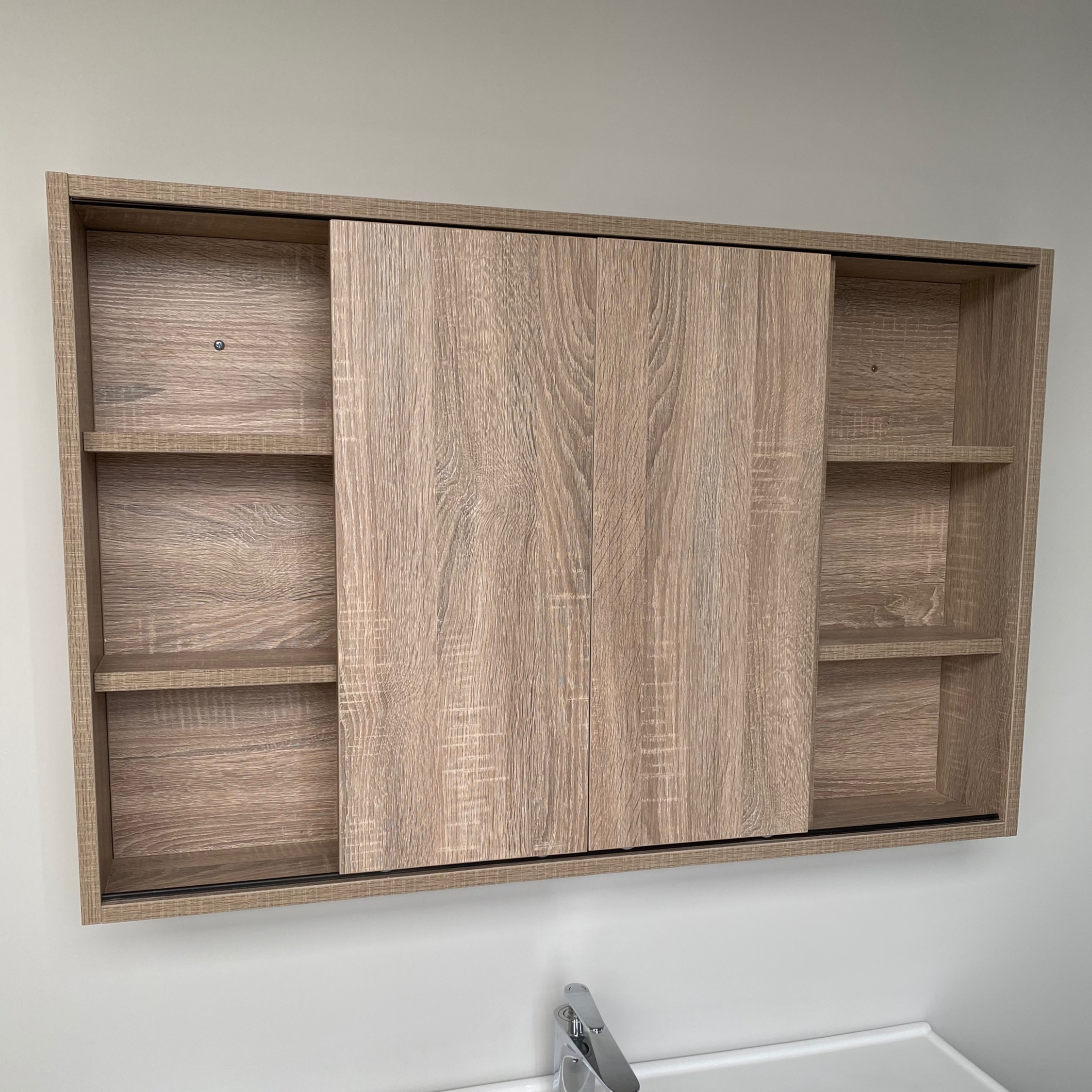 High-end design feng shui mirror cabinet locker toilet cabinet hidden mirror cabinet