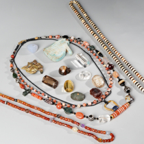 Three-100 of the worlds ancient Everest Beads Saasan Sky pearl Bundike Pyu Measures Southeast Asia