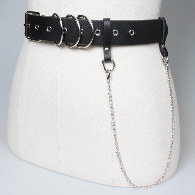 Fashion Chain Geometric Solid Color Belt Wholesale display picture 1