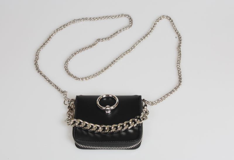 New Metal Ring Thick Chain Dual Purpose Coin Purse Wholesale Nihaojewelry display picture 5