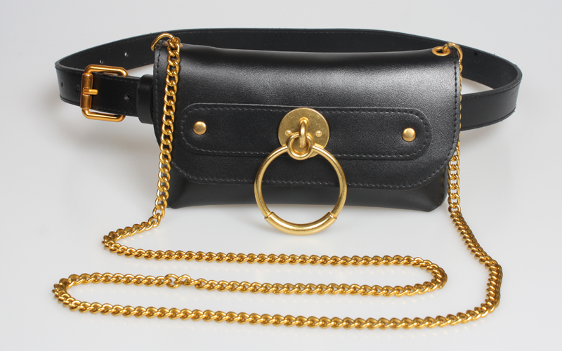 Fashion Metal Ring Buckle Chain Dual-use Waist Bag Wholesale Nihaojewelry display picture 1