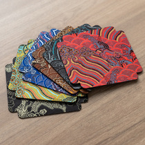 Creative cotton cloth tea mat coaster embroidery plum blossom pattern tea ceremony home insulation coaster kung fu tea tray tea set accessories