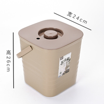 Thickened tea bucket with lid thick waste bucket household kung fu tea set tea tray drainage tea ceremony spare parts