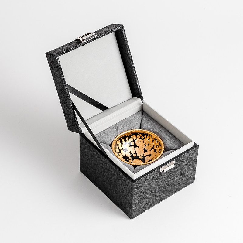 Jingdezhen Big number Jiancheng Pure Handmade Oil Drop Gold Kung Fu Master Tea Cup Tianmu Tea Drinking Cup Courtesy Kit