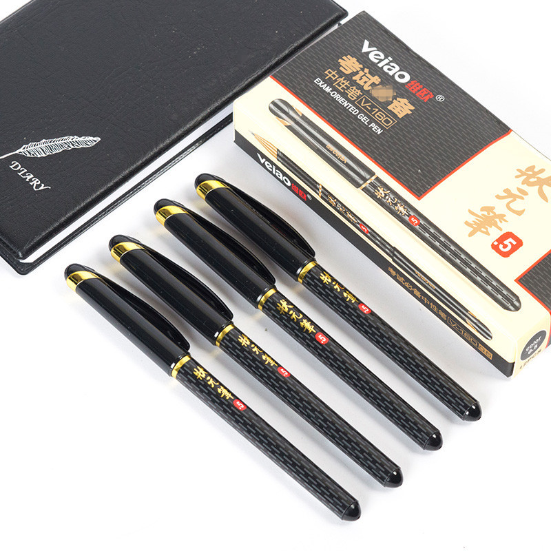 Weiou's Smooth and Continuous Ink and Easy to Write Exam Pen Can Be Written on Business with High Appearance Value 0.5 Black Replaceable Water Pen Refill