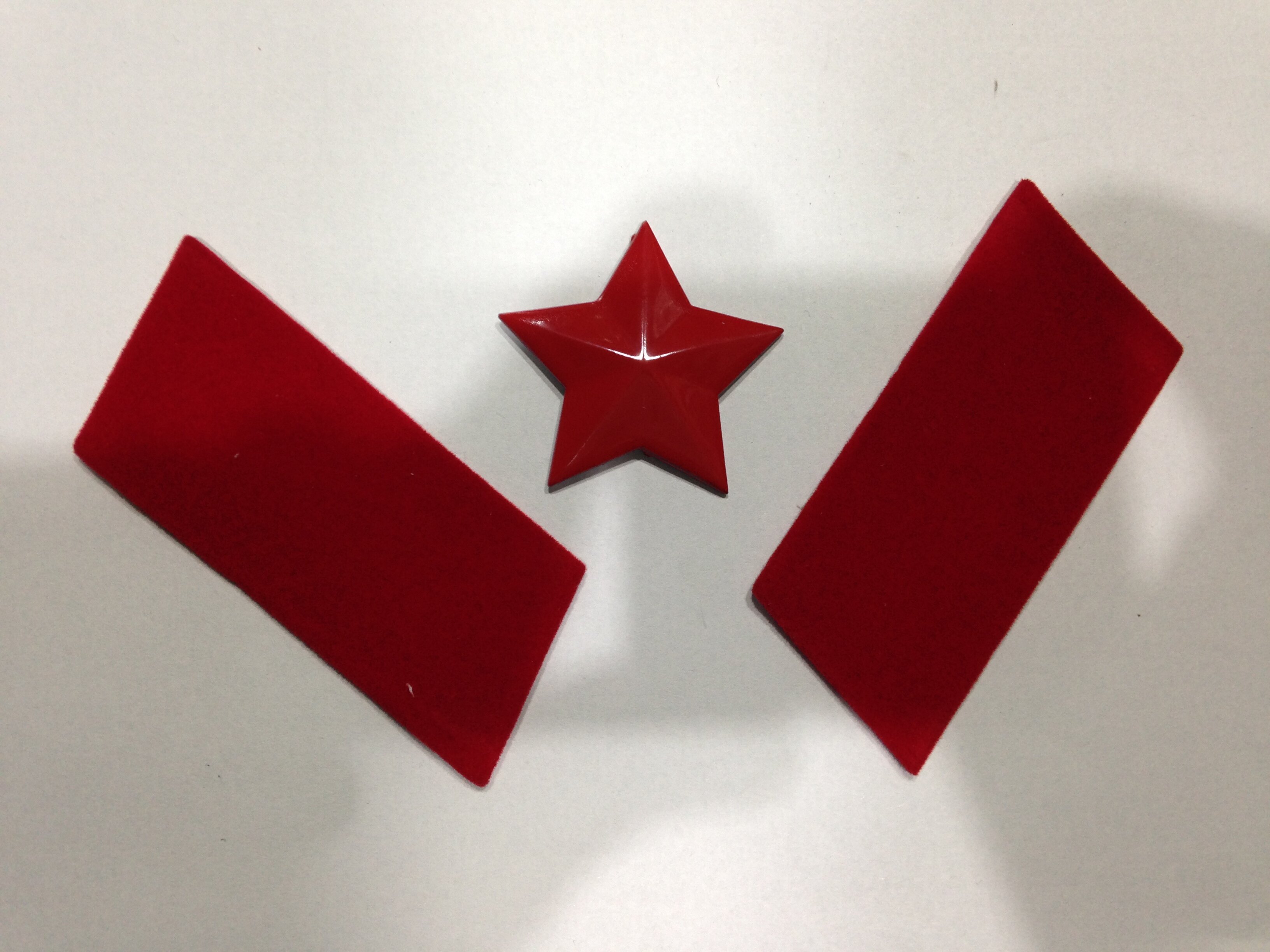 Chengdu Brand-new Stock Fidelity 65 Style Five Star Cap Emblem 65 Style Red Collar Seal Suit Red Collar Octopus Red Five Stars