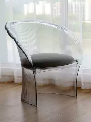 Transparent clubhouse Creative Nordic designer home chair Acrylic leisure balcony sample house display center reception model room