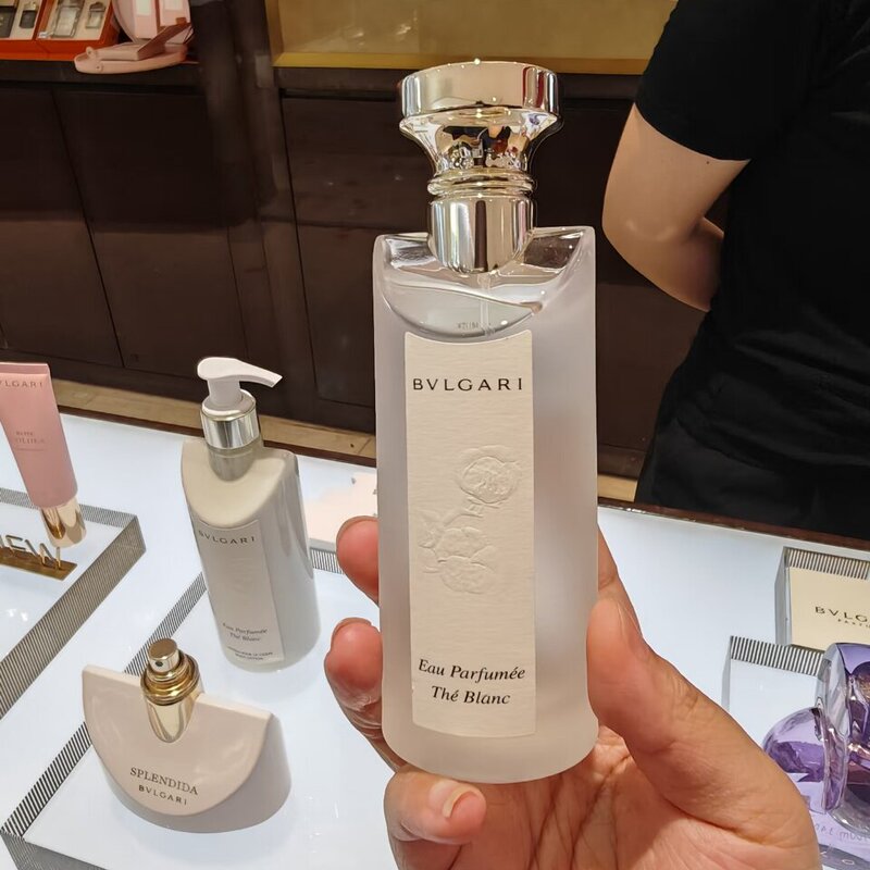 Bvlgari White Tea Green Tea Blue Tea Unisex Women's Perfume Edc Pure and Serene Elegance 75ml
