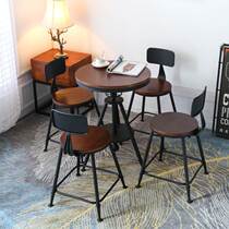 Balcony outdoorsy tietable and chair combination cafe