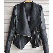 winter women coat motorcycle leather jacket pu clothes