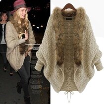 Long loose sweaters girl bat shirt winter women coat jackets