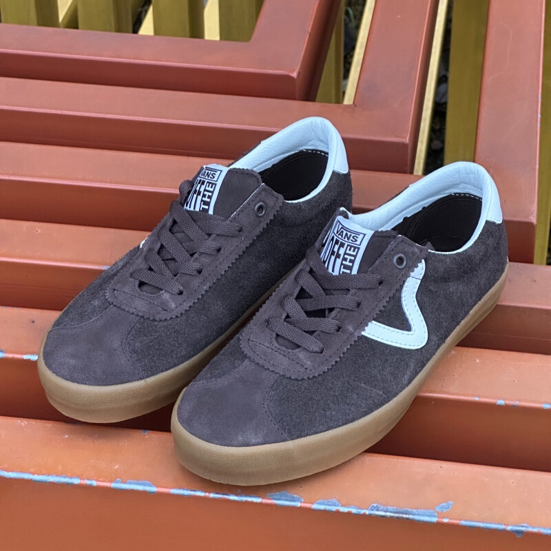 Vans Sport Low Brown Low-Top Raw Rubber Sole Suede Casual Skateboard Shoes Vn000Cqrzr6