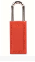 Masterlock 411MCNRED Engineering Plastics Insulation Padlock 76mm Long Lock Body Plastic Padlock