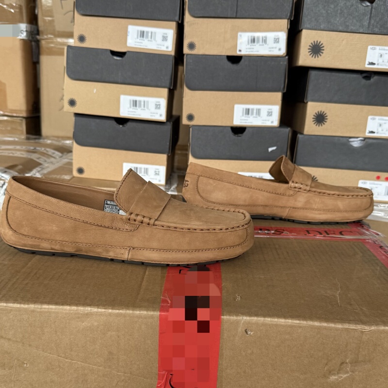 Ugg Men's Shoes, Genuine from the Store, Sheepskin Flat Comfortable Double Insole Loafers, Driving Loafers 1147410