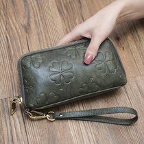 European and American big-name simple ultra-thin long wallet female female shell large-capacity clutch 2021 new coin purse female