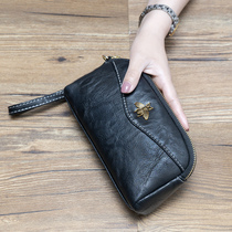 2021 new womens long wallet wrist multi-function handbag European and American clutch bag womens mobile phone small bag