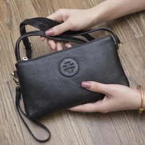 Fashion European and American wild womens bag small bag handbag 2021 new clutch bag wild soft leather messenger bag shoulder backpack