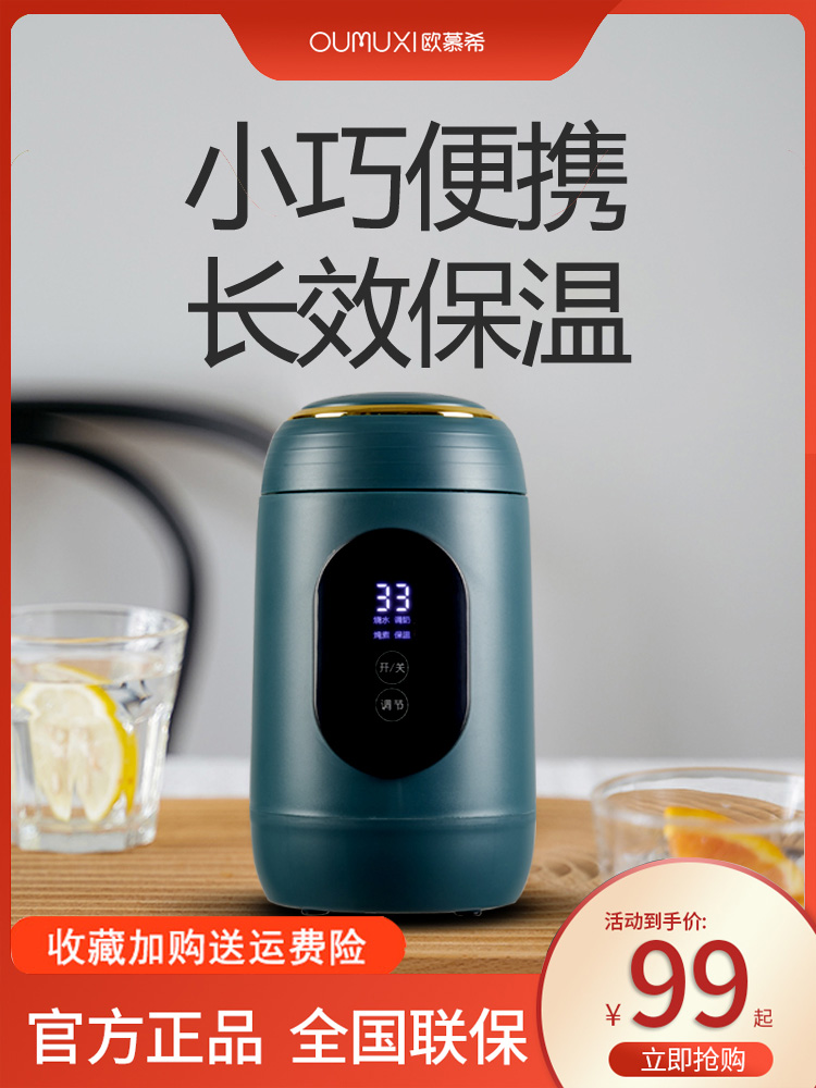 Aumoushi Portable Kettle Health electric saucepan multifunction insulation office cooking porridge theorizer electric kettle