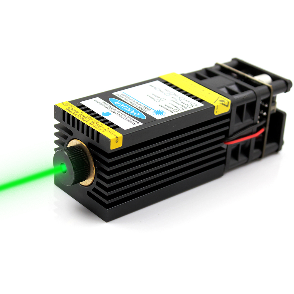 12V 1W 520nm focus green bird drive laser high power laser module PWM landmark laser lamp