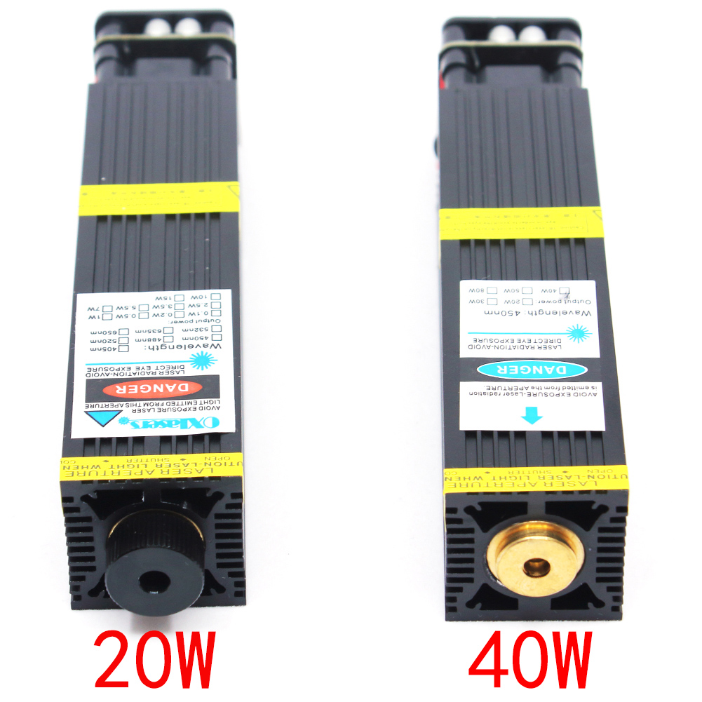 40W blue laser 60W engraving high-power cutting laser module hitting stainless steel cutting wood board laser head