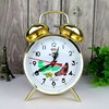 Vintage Mechanical Alarm Clock with Wind-Up Feature, Creative Student Bedroom Extra Loud Alarm Clock, Old-Fashioned Metal Clock