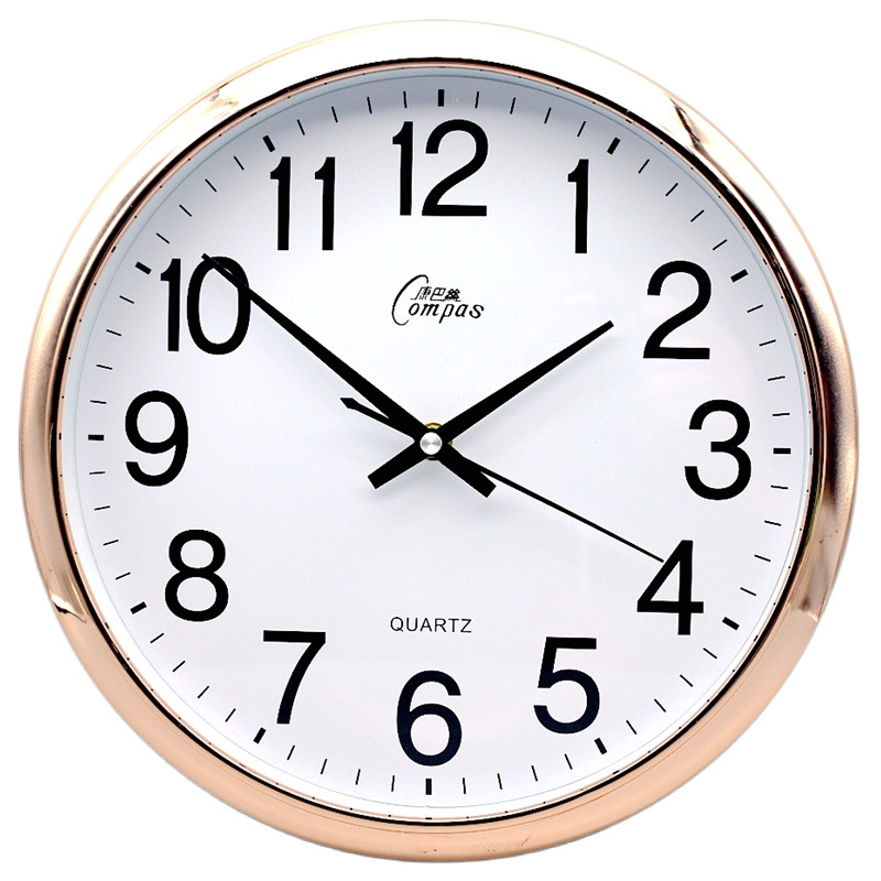 Kangbas Silent Clock for Living Room and Bedroom, Simple Large Wall Clock for Home Use, Electronic Wall Clock, Quartz Clock