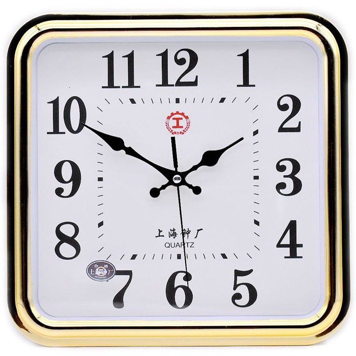 Shanghai Zhongchang 12inch Silent Wall Clock Simple Modern Large Font Living Room Bedroom Study Classroom Office Shop
