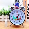 Upgraded Version of Old-Fashioned Wind-Up Mechanical Alarm Clock Chicken Rice Metal Movement Nostalgic Retro Large Ringtone Horseshoe Watch