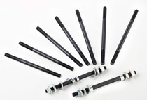 Bicycle central axis axle screw rod integrated wheel original shaft length 14-18cm with nuts and other accessories