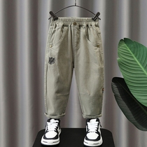 Boy pants spring and autumn children 100 lap spring clothing casual pants 2024 new boy Han version Chaump Korean version long pants