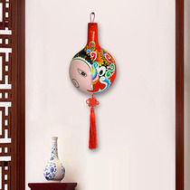 Folk handicraft Peking Opera club fire horse spoon facial makeup decoration pendant Chinese characteristic gift folk custom wall decoration