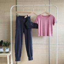 Light and breathable quick-dry high-elastic Short-sleeved casual sports three-piece set Running yoga gymnastics fitness clothes summer