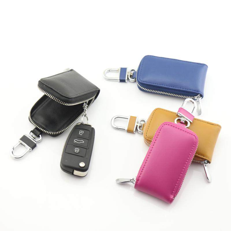 Leather key bag net red remote control Sagittarius Tiguan Lanyi Passat car European and American bag cover keychain youth